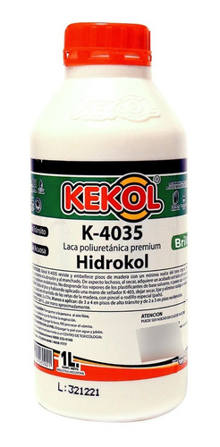 Hidrolaca Brillante Hidrokol Kekol K4035 Todo Piso Madera 1l