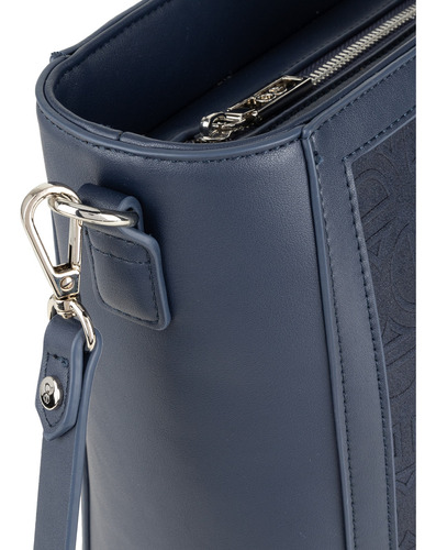 Bolsa Tote Cloe Oreli Grande Color Azul marino