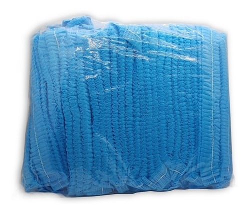 Cofias Desechables Plisada Pq/100 (azul)