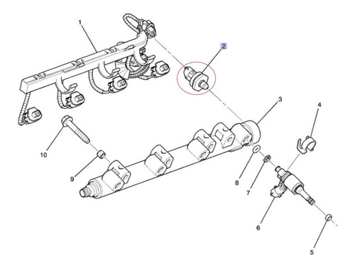 Sensor Presion Combustible Gmc Acadia 3.6 2011