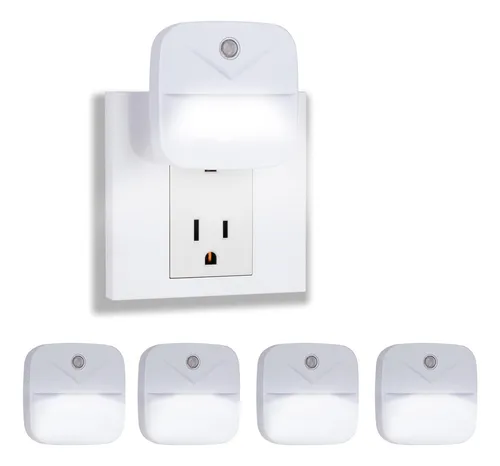 Eneteck Paquete De 4 Luces Nocturnas Enchufables Para Pared