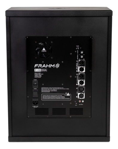 Sub Grave Ativo Frahm F-15 Swa 1000w Rms Cor Preto 110v/220v