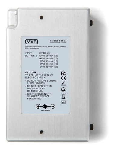 Imagen 6 de 6 de Fuente De Alimentación Multiple Pedales Mxr M238 Isobrick