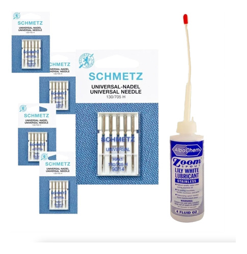 Kit Agujas Schmetz Universal Y Aceite Máq. Coser Familiar