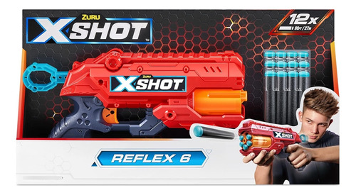 Pistola Zuru X-shot Exel Reflex 6 Con 16 Dardos Goma Espum