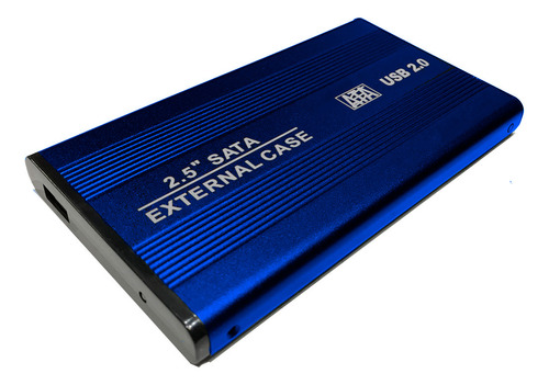 Gabinete Carcasa Disco Duro 2.5 Laptop Sata Usb 2.0 Case Azul Slim Company