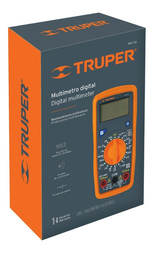 Multimetro Multitester Digital Truper Mut-33 Tienda 