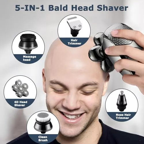 Afeitadora de cabeza desmontable Afeitadora eléctrica para hombres calvos  NUEVO