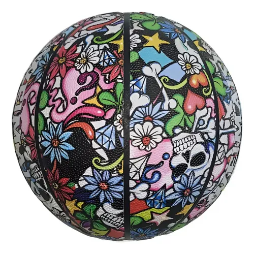 Pelota Basket Basketball Con Diseño Grafiti Entrenamiento