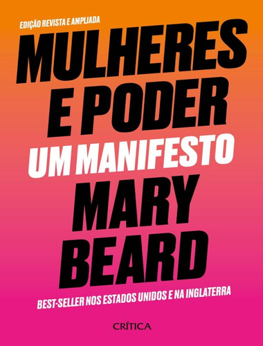 Mulheres E Poder: Mulheres E Poder, De Beard, Mary. Editora Crítica, Capa Mole, Edição 1 Em Português, 2023