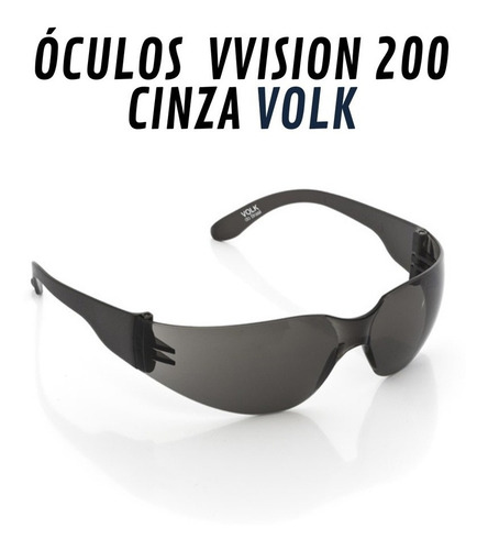 Kit 6 Óculos Vision200 Segurança Epi - Ca 42717 Antirisco