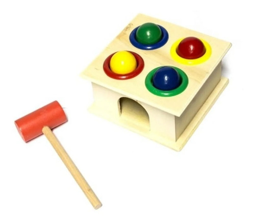 Caja Martillo Montessori Juguete Madera Didactico 