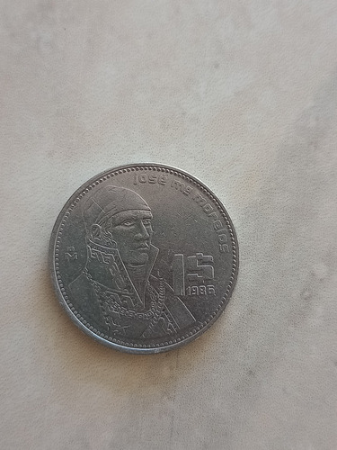 Moneda $1 Peso José María Morelos Y Pavón 1986