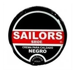 6 Cremas Negra De Zapatos Sailors 30gr 1/2 Docena Betún