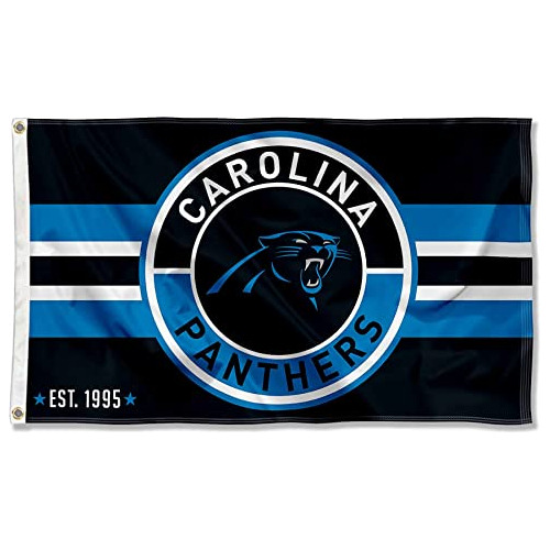 Pancarta Grande Botón De Parche De Carolina Panthers C...