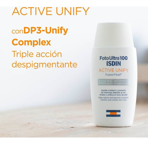 Protector solar Isdin FotoUltra 100 Active Unify en crema