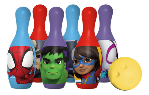 Juego De Bolos Spidey Y Sus Amigos Para Niños
