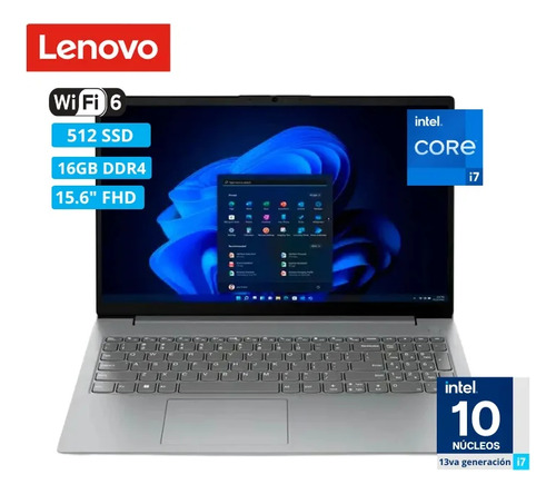 Laptop Lenovo V15 G4 Iru I7-1355u 16gb 512gb Ssd 15.6 Fhd
