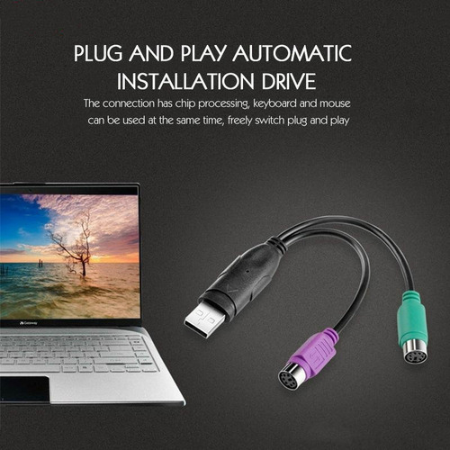 Cable Adaptador Usb 2.0 A Ps2 Jwk