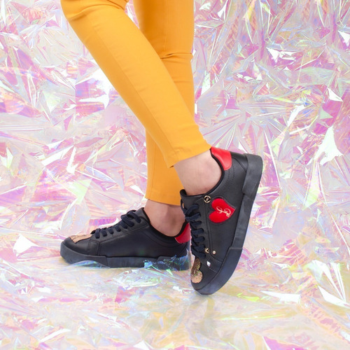 Imagen 2 de 7 de Zapatillas Zapatos De Mujer Cuero Cuore - Ferraro
