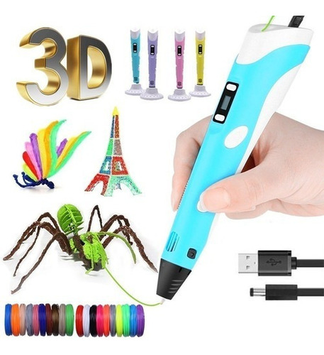 Impressora De Canetas 3d Pen Desenho Realista Original