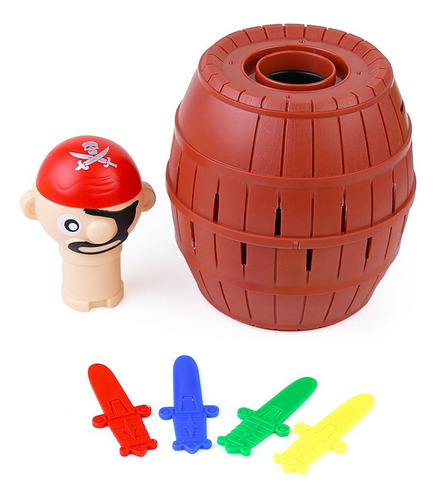 Barril Pirata Grande Cubo De Juguete Novedoso Juego Fiesta