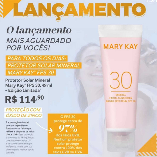Protector solar facial mineral Mary Kay Fps 30