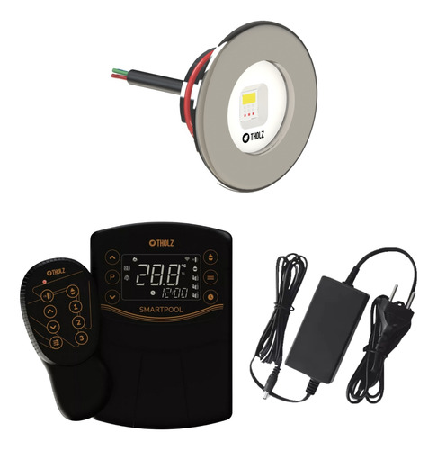 Led Slim Rgbw 15w Inox 316l Piscina Smartpool Fonte 2a Tholz