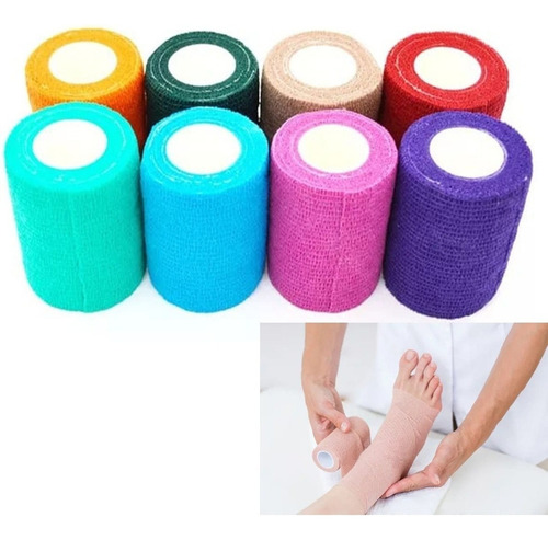 Cinta Venda Elastica Cohesiva AutoaderĂvel 7,5 Cm X 4,5 M