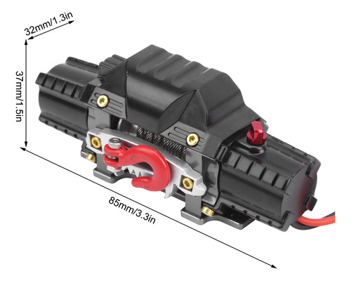 Guincho De Metal De Motor Duplo Rc Com Interruptor De 3º Can