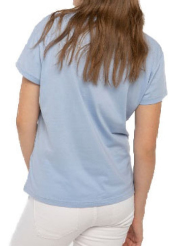 Remera Ossira Con Texto Bordado En Delantero.art.014