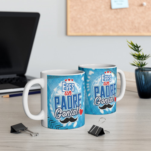 Taza Día Del Padre Ideal Para Regalar A Papá Blanco Dia Del Padre 7