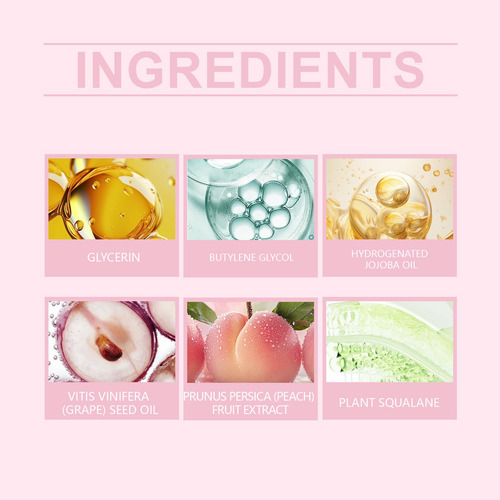 Aceite De Labios Transparente Con Flores Secas, Espejo, Bril