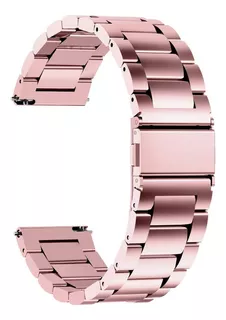 Pulseira Aço Compatível Xiaomi Watch S3 / Haylou Watch S8 Cor Rose pink