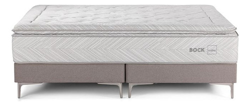 Cama Europea Rosen Bock Super King 200 X 200 Cm Color Gris