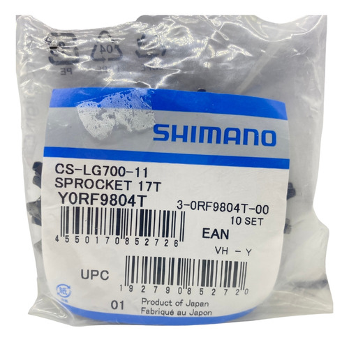 Cog Pinhão Shimano 17 Dentes 17t Para 11v Cassete Cues Lg700