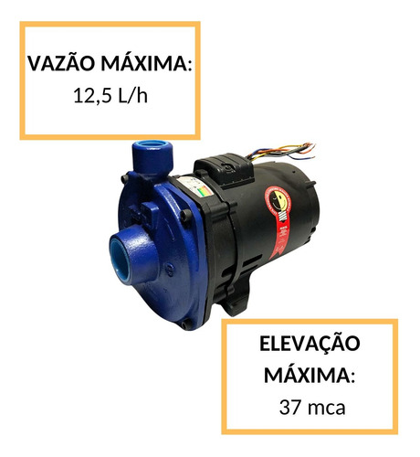 Bomba Centrífuga Ksb Hydrobloc C2000nt 2 Cv Trif. 220/380v