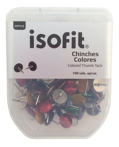 Kit De Chinches Colores Isofit Caja