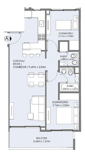 Argerich 1736 7ºa Departamento De 3 Amb Frente En V.del Parque. De Categoría. Full Amenities