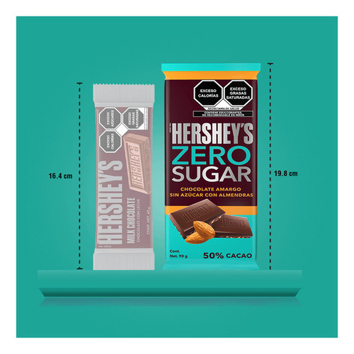 Hershey's Zero Sugar 50% Cacao Almendra 90grs