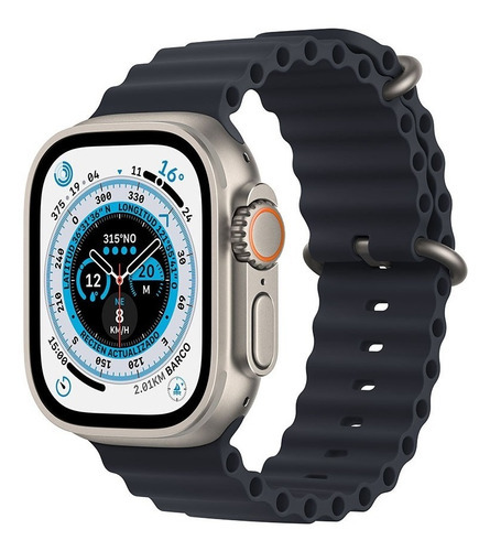 Apple Watch Ultra (49mm Gps + Cellular) Ocean Medianoche Color de la caja Gris Color de la correa Azul oscuro Color del bisel Gris