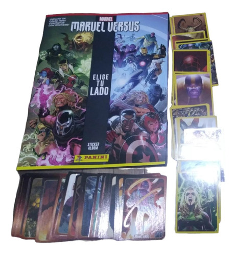 Album Figuritas Panini Marvel Versus Completo + 50 Cartas