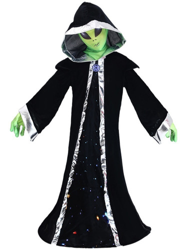 Niños Alien Lord Disfraz Cosplay Conjunto Completo Halloween