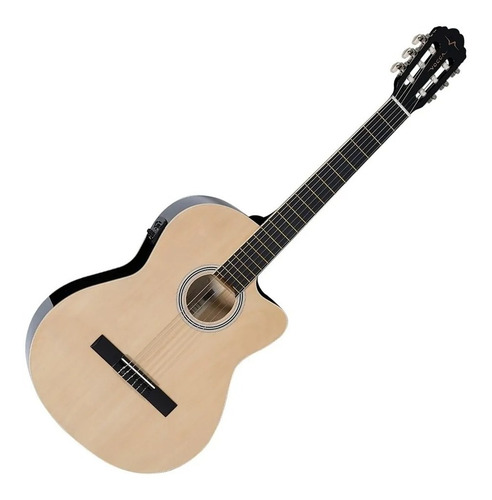 Violão Vogga Nylon Elétrico Vce310 St Natural Fosco