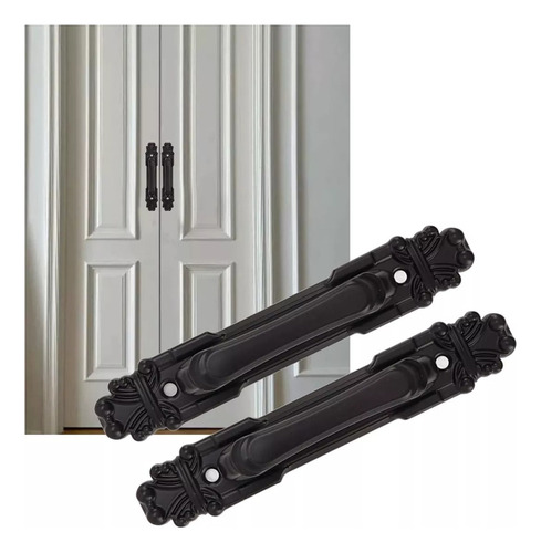 Manijas De Puerta Tipo Granero De 2 Piezas, Estilo Manijas D