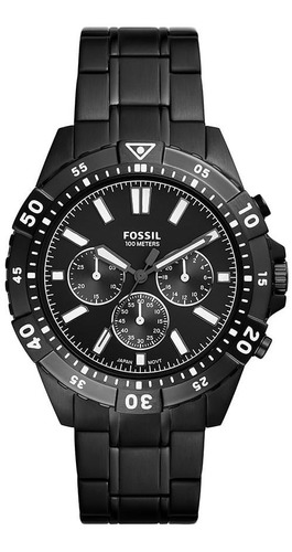 Relógio Masculino Fossil Preto Original 2 Anos De