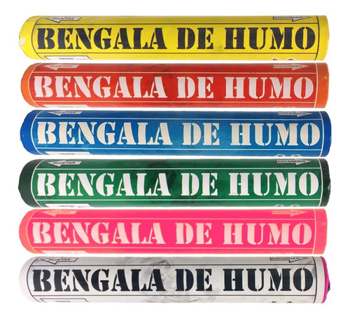 Imagen 1 de 5 de Bengalas Humo X1un -apto Renar- Pirotecnia La Golosineria