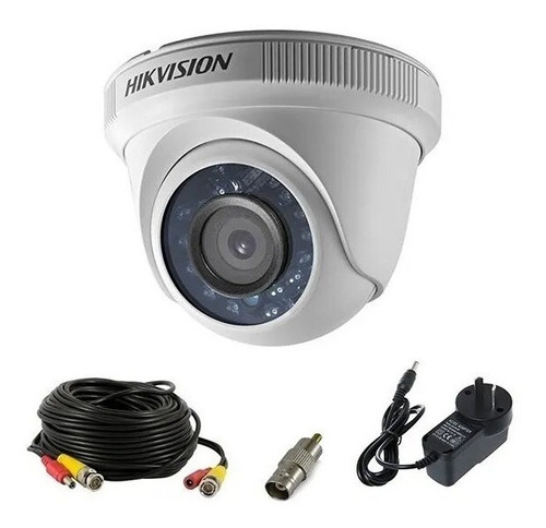 Imagen 1 de 1 de Camara Seguridad Hikvision Domo Conexion A Tv Rca