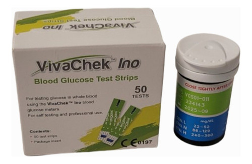 Tiras Reactivas/control De Glucemia Vivachek Ino X 50 Uni.