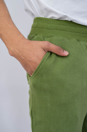 Calça Moletom Camurçado Masculina Reta Lisa Corte Slim